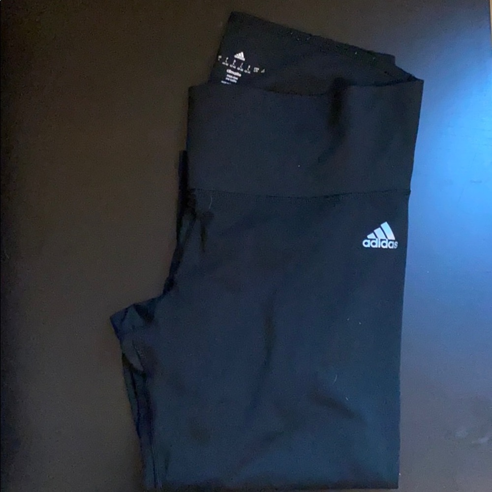 Adidas mid rise climalite crop leggings